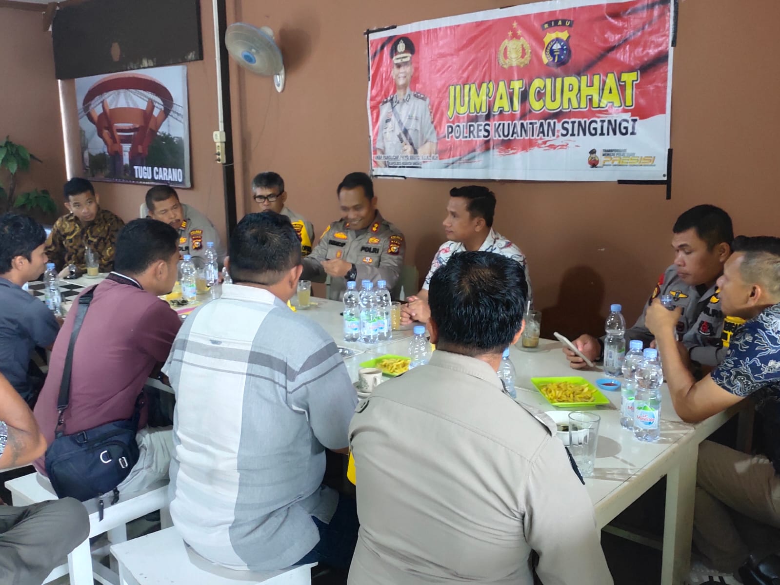 Polres Kuansing Gelar Jumat Curhat Bersama Persatuan Batak Kuansing PBK Sebagai Upaya Cooling System
